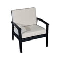 thumbnail image 2 of Deep Seat Eucalyptus Chair , Environmentally Friendly Wood Chair with Finish and Cushions,Noise Free,Espresso+Cream, 2 of 3