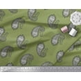 thumbnail image 2 of Soimoi Poly Georgette Fabric Paisley Block Printed Fabric 1 Yard 42 Inch Wide, 2 of 3