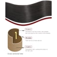 thumbnail image 4 of Extensiones de cabello SAFIRENY Clip in 14 cm, negro natural, 140 g, 4 of 7