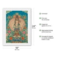 thumbnail image 2 of Thousand-armed Avalokiteshvara - Kuan Yin - Bodhisattva of Compassion - Vintage Tibetan Thangka Buddhist Painting - Japanese Unryu Rice Paper Art Print (Unframed) 18 x 24 in, 2 of 4