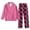 Hot Pink, variant on Women's Halloween Printed Home Suit, 2 Piece Long Sleeve Button Up Top and Wide Leg Pants Set, Loose Fit Casual Pajamas for Women, Comfortable Sleepwear for Fun Nights,Orange S
