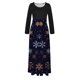 thumbnail image 4 of Vestidos Para Mujer Otoño Estampado Navideño Manga Larga Cuello Redondo Vestido Largo Playa Casual Maxi Sundress Odeerbi ODB145675, 4 of 6