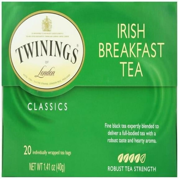 Twinings, Irish Breakfast Tea, Tea Bags, 20 Ct - Pack of 2