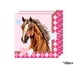 thumbnail image 2 of Hogar y cocina, Decoración del hogar, Productos festivos, Servilletas temáticas del Año de los Caballos, Servilletas de carreras de caballos a cuadros en tinta rosa, Servilletas decorativas para fies, 2 of 6