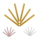 thumbnail image 2 of Naiovety 50 piezas de palitos de paleta para el hogar, herramienta de decoración de Color sólido Simple, palillo reutilizable, herramientas de Cocina y Comedor Dorado Naiovety HA045463-01, 2 of 6