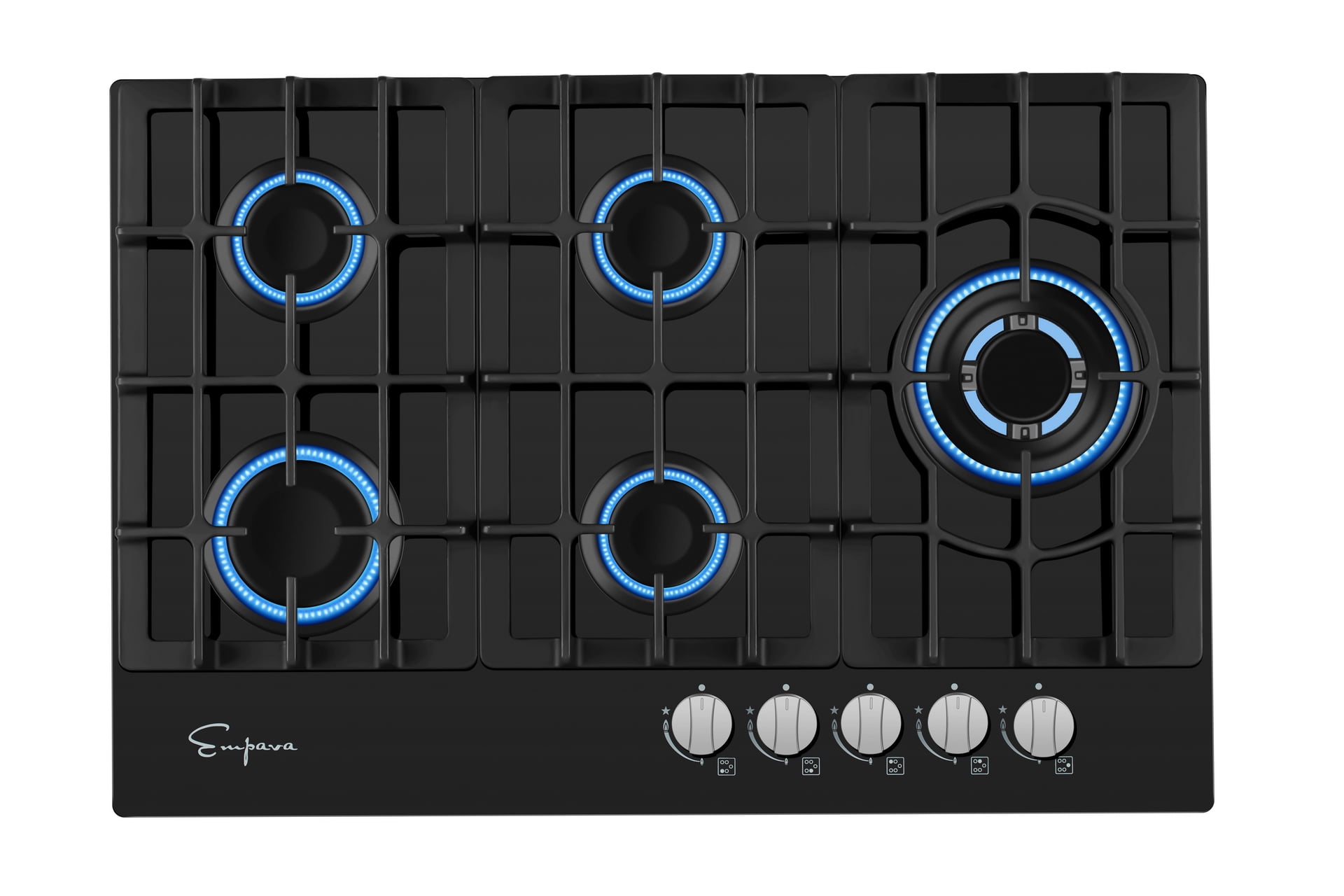 Thermocouple Protection CSA Safety Certified Gas Cooktop Gasland chef GH77SF 30 Built-in Gas Cooktop Easy To Clean Stainless Steel LPG Natural Gas Stove Top with 5 Italy Sabaf Burners