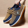 thumbnail image 4 of Men's solid belt casual sports shoes- lightweight breathable fabric upper and PU sole, low-top round toes, suitable for training in all seasons, outdoor and daily wear- Navy , daily wear shoes/sports, 4 of 9