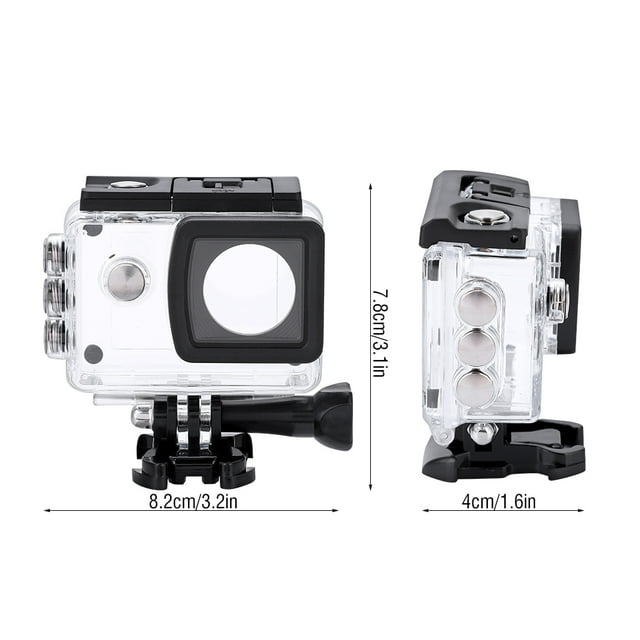 Boîtier SJ5000 Étanche pour WiFi SJ5000 PLUS Plongée sous-Marine Surf Cyclisme Coque Transparente