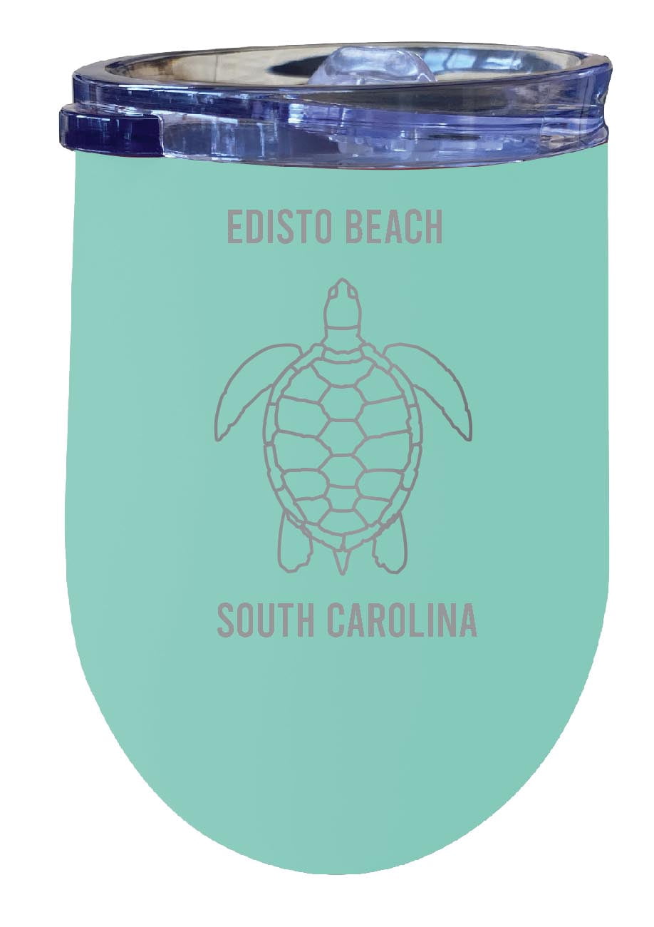 coastal collection outdoor living sea turtle melamine dinnerware on Edisto Beach South Carolina 12 Oz Seafoam Laser Etched Insulated Wine Stainless Steel Walmart Com Walmart Com