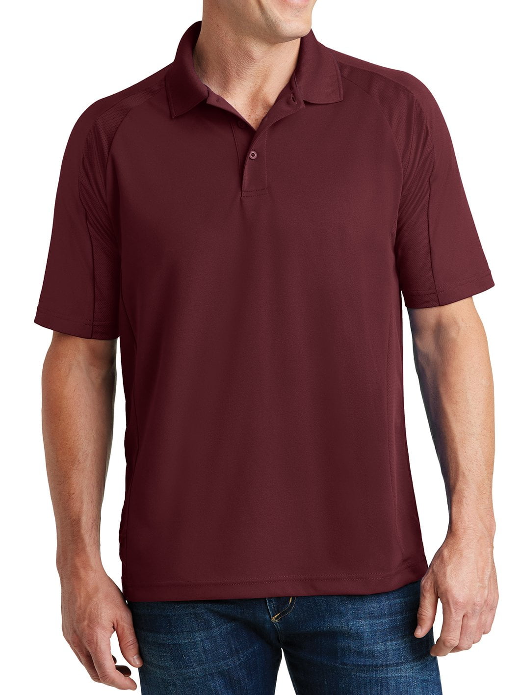 Mafoose - Mafoose Men's Dri-Mesh Pro Polo Shirt Maroon 2X-Large - Walmart.com - Walmart.com