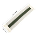 thumbnail image 2 of UPOUART Rustic Green Table Runner with Tassels, Polyester Fabric, Perfect for Special Occasions and Home Decor, 1 Set, 2 of 6