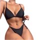 thumbnail image 1 of Bikini para mujer Conjunto sólido Traje de baño Dos piezas Sujetador con relleno Traje de baño Ropa de playa Fridja  nalpqowj59769, 1 of 9
