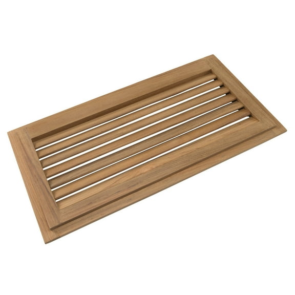 Whitecap 60716 Teak Louvered Insert - 9-3/8" x 18" x 3/4"