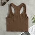 thumbnail image 4 of LYMAYTER Round Neck Tank for Women Ribbed Sleeveless Crop Top Fitted Basic Shirts for S-M, 4 of 10