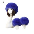 thumbnail image 2 of Zhaomeidaxi Women's Faux Fur Hat for Winter with Stretch Cossack Russion Style White Warm Cap &Wrist Cuff, 2 of 8