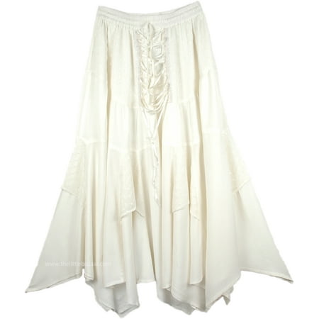 TLB - Medieval White Handkerchief Hem Skirt - Walmart.com