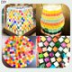 thumbnail image 3 of Mosaicos Giftmeet 350 piezas de vidrio acrílico naranja, 3 of 6