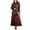 Brown, variant on cfhntfmh Linen Sets for Women Cotton Casual Long Sleeve Buttons down Shirts Summer Flowy Maxi Skirts Plus Size Lounge Sets