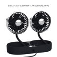 thumbnail image 2 of Ventiladores De Coche Usb De 12V-24V Ventiladores De Coche De 360 ​​Grados Ventilador De Coche Giratorio Ventilador De Doble Cabezal Con Ventilador De Refrigeración De Coche Ajustable De 3 Vogacara VI009352-02, 2 of 7