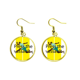 thumbnail image 1 of Presione el asalto Ear Dangle Golden Drop Earring Jewelry Mujer Unbranded M, 1 of 3
