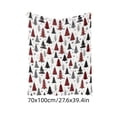 thumbnail image 4 of ICQOVD Christmas Tree Print Throw Blanket,Soft Cozy Warm Lightweight Blanket for Sofa Couch Bed Farmhouse Winter Holiday Home Decor 27.56*39.37IN, 4 of 7