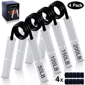 Cyrico Grip Strength Trainer, 4-Pack Progressive Resistance
