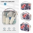 thumbnail image 5 of Zebra Beautiful Flowers Makeup Bags Set Travel Toiletry Bags Portable Cosmetic Bags Organizer Waterproof 2 Packs, 5 of 7