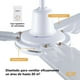 thumbnail image 3 of Ventilador De Techo 56 Pulgadas 3 Aspas De Acero Color Blanco 5 Vel 127V 65W Kingsman blanco, 3 of 7