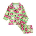 thumbnail image 2 of Cowsor 2 Piece Pajamas Set Kids Sleepwear Cartoon Printed Nightwear Cotton Long Sleeve Shirt Pants Sets, 2 of 3