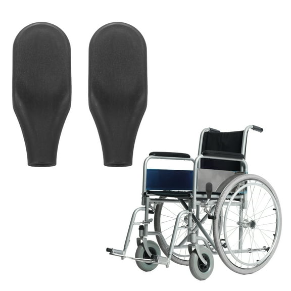 2 Pack Wheelchair Brake Handle Covers for 8mm Hole Dia Round Wheel Lock Grips, 3.03" x 1.26" x 0.59" Brake Grip Cover