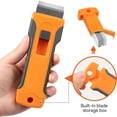 thumbnail image 3 of Razor Blade Scraper Tool with 5pcs Extra Blades, Cleaning Razor Scraper, Glass Top Stove Scraper for Oven Door, Cooktop Scraper, Glass Scraper Cleaning Paint, 3 of 5