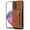 Brown for Samsung Galaxy A53 5G, variant on Design for Samsung Galaxy A53 5G Wallet Case with Tempered Glass Screen Protector PU Leather Credit Card Holder Slot Phone Cases Kickstand Shockproof Protective Cover for Women 6.5 inch Purple