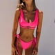 thumbnail image 1 of WILLBEST Traje de Baño Natacion Mujer Traje de Baño de Moda para Mujer Traje de Baño Dividido Color Sólido Cuidado Traje de Baño con Cinta, 1 of 4