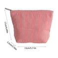 thumbnail image 3 of Hometravel Travel Makeup Bag, Portable Toiletry Organizer Pouch with Zipper, Lightweight Striped Cosmetic Storage Bag for Vacation, Gym, Overnight Trip, Airplane, 3 of 6