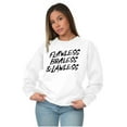 thumbnail image 3 of Flawless Braless Lawless Attitude Women Plus Size Crewneck Sweatshirt Brisco Brands 2X, 3 of 5