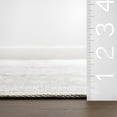 thumbnail image 6 of nuLOOM Grier SplashGuard Diamond Machine Washable Area Rug, 4' x 6', Grier Light Grey, 6 of 11