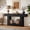Black, variant on Finmind 63" Long Console Table, 2-Tier Entryway Table with Storage, Farmhouse Wood Behind Couch Table for Living Room, Hallway, Black