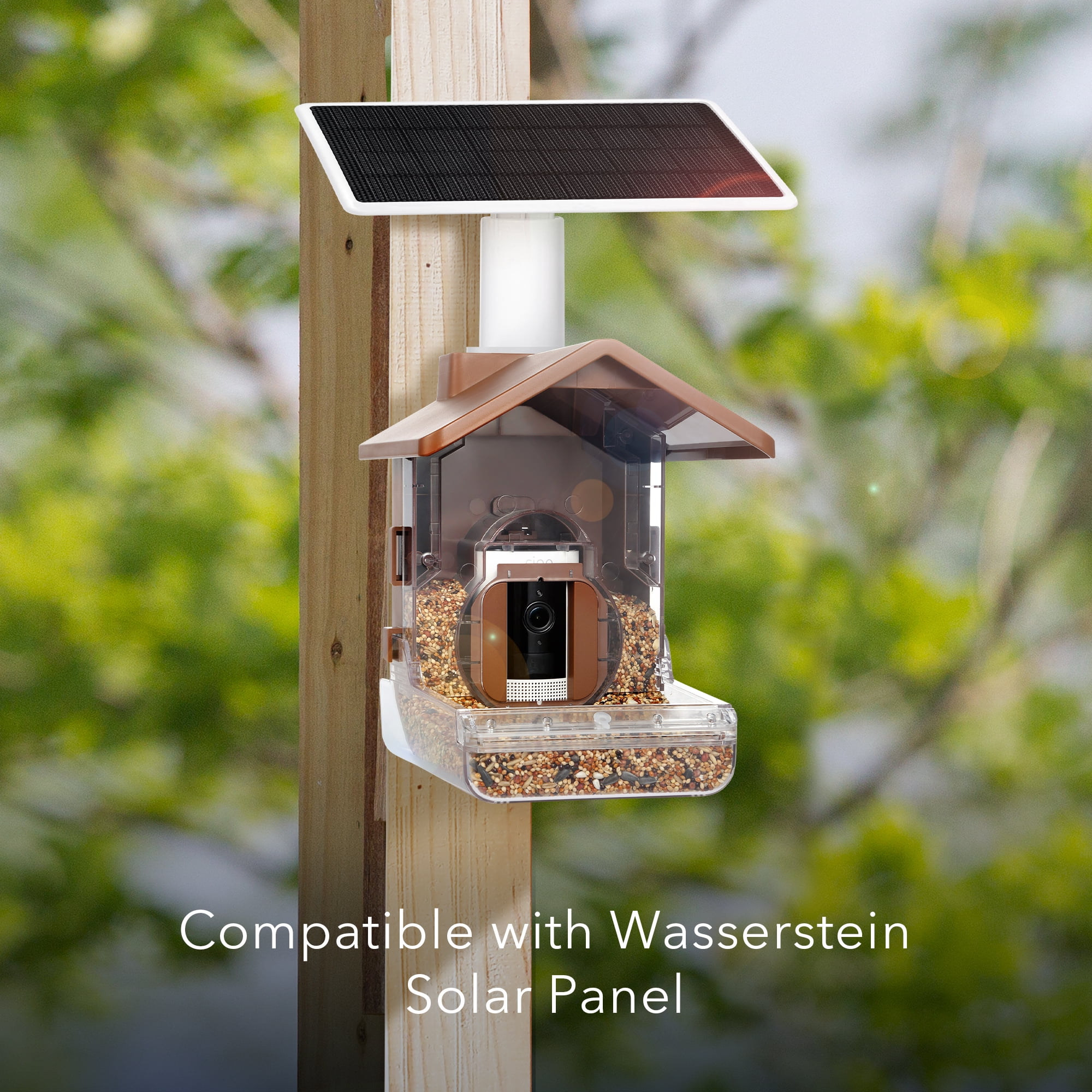 Wasserstein Bird Feeder Camera Case Compatible with Blink, Wyze, and Ring Cam - Bird Feeder for Bird Watching with Your Security Cam - (Camera NOT Included)