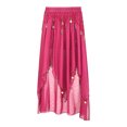 thumbnail image 3 of Nyeemya Belly Dance Skirt Sequin Beaded Chiffon Swing Skirts Women Belly Dancing Practice Clothing Hot Pink One Size, 3 of 7