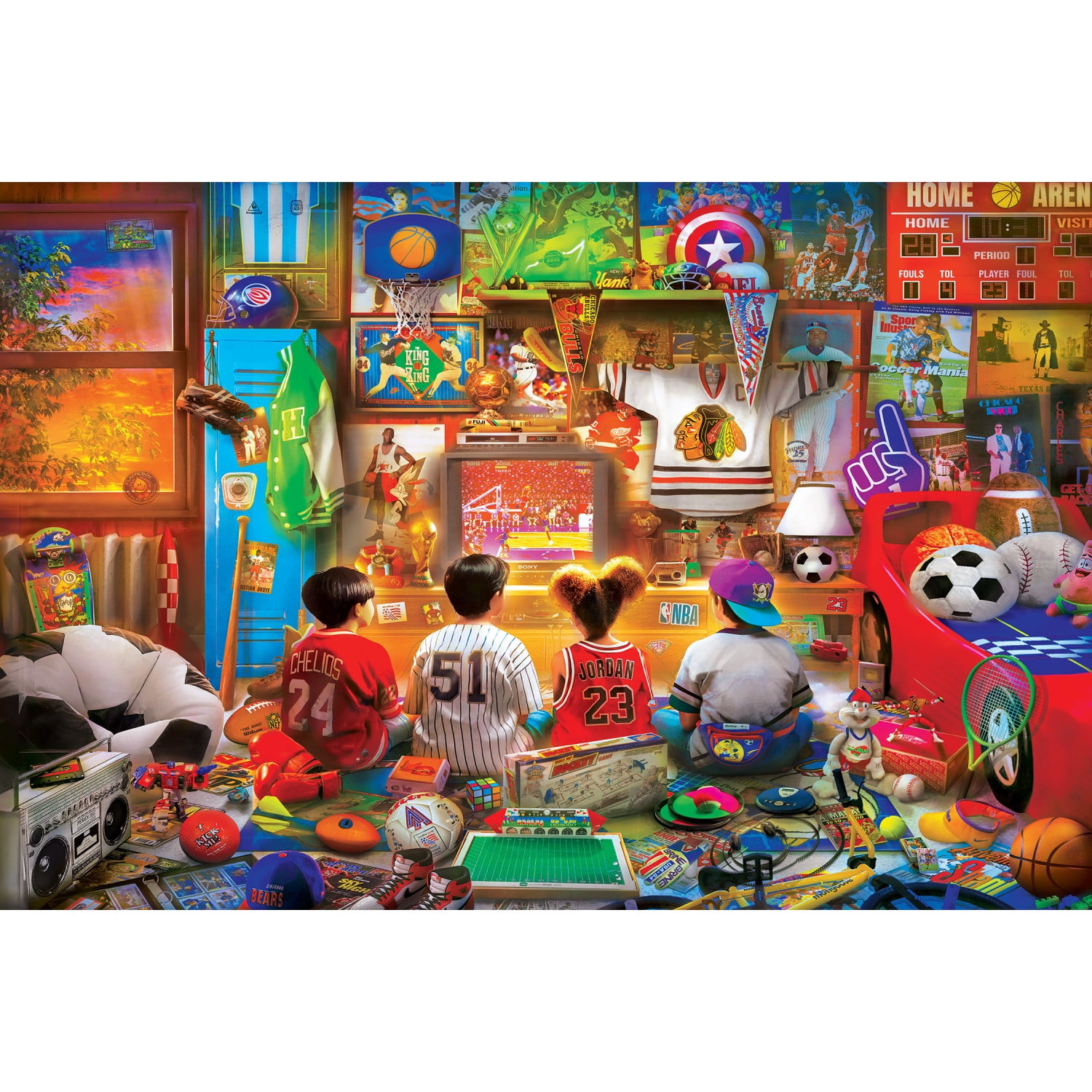 GW限定45万→37万ホームシアターセット MasterPieces 5000 Piece Jigsaw Puzzle - Game Day Hangout - 40