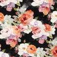 thumbnail image 5 of SYMOID Womens One Shoulder Long Sleeve Top Floral Print Stretchy Asymmetric Blouse Black Floral Slim Fit Tops S-XXL,Size S, 5 of 8