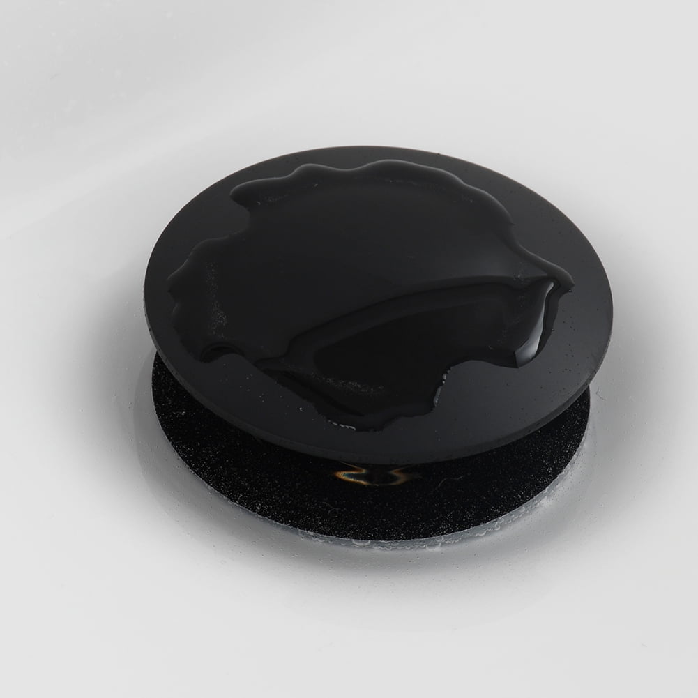 Kepooman Stainless Steel Bathroom Sink Stopper Anti Clogging Bathtub Drain Stopper with Removable Strainer Basket & without Overflow, Black Kepooman Stainless Steel Bathroom Sink Stopper Anti Clogging Bathtub Drain Stopper with Removable Strainer Basket & without Overflow, Black