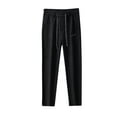 thumbnail image 2 of DPTALR George Men's Fashion,Fleece,Jogger,Sports Pants,Black Big and Tall Men XL, 2 of 5