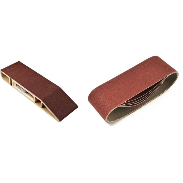 Sand Devil Sanding Block with 5 Pack 80 Grit 3" X 21" Keystone