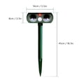 thumbnail image 2 of Yajisi Solar Animal Repeller Ultrasonic Outdoor Pest Repellent Weatherproof Farm Garden Repeller with Flashing Light Motion Detector for Squirrel, Raccoon, Deer, 2 of 5