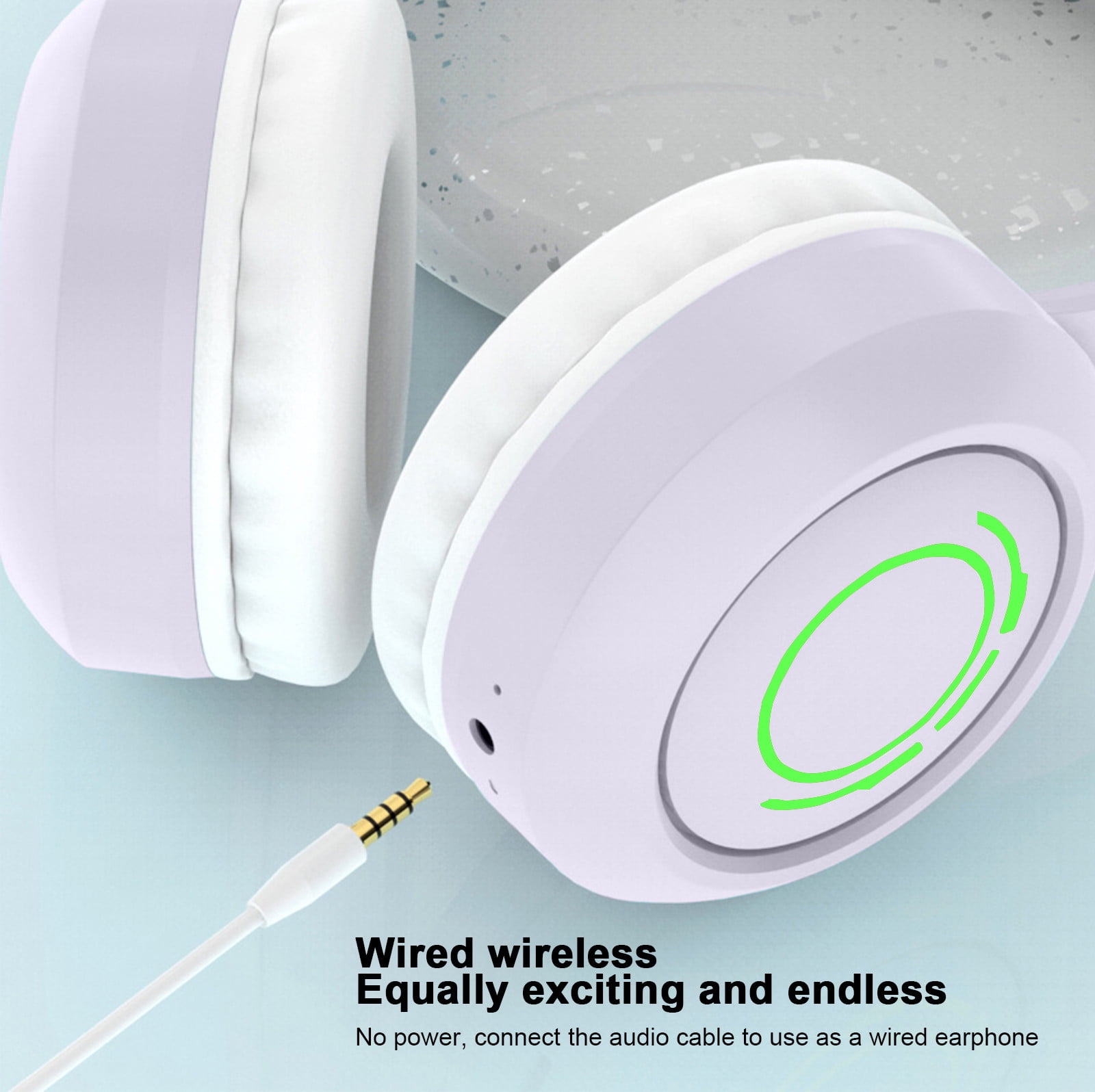 Kids Wireless Active Noise Cancelling Headphones, Bluetooth 5.4, 40H Playtime, Volume Limited 75/85/94dB, Type-C Fast Charging, Mic, Foldable for School/Travel/Airplane,White