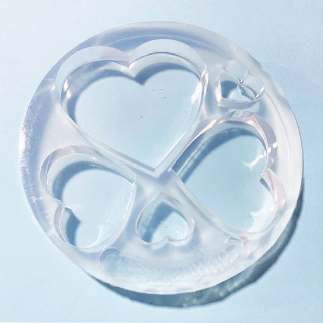 Techinal Crystal Epoxy Resin Mold Love Heart Five-pointed Star Moon Shape Keychain Pendant Casting Silicone Mould DIY Crafts Jewelry Making Tools