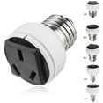 thumbnail image 4 of SGACAI 1X E27 Lamp Light Socket Holder Screw Bulb Convert To US Female EU Power Z0I7, 4 of 9