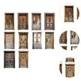 thumbnail image 6 of Kuntesetty 10 Pieces Scrapbook Decorative Paper Cardstock Stickers Vintage Door Sticker Set D, 6 of 8