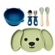 thumbnail image 1 of Plato Para Bebé Con 3 Divisiones, Forma De Perro Y Cubiertos, 1 of 8